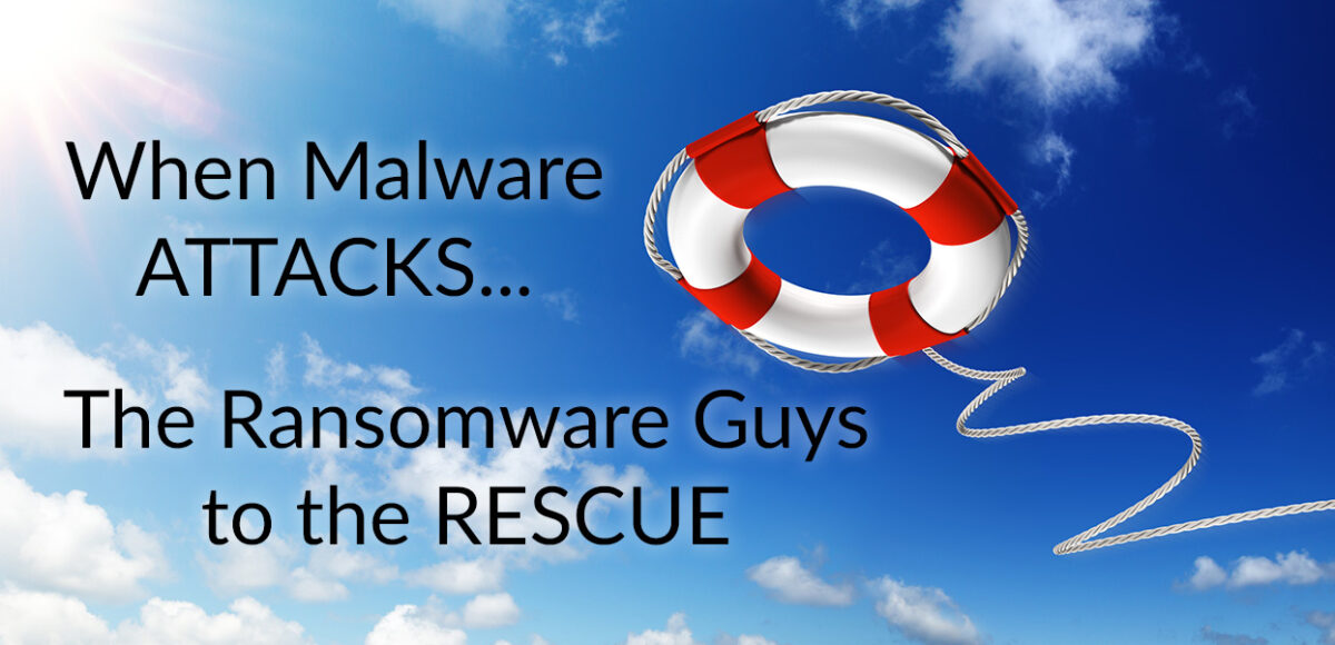 Life preserver slide Ransomware help text